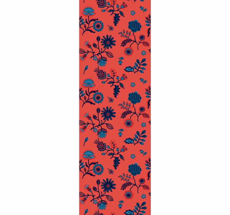 Blomstermønster overlay blomstret tapet - TenStickers