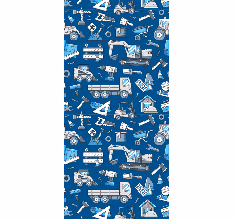 Byggelegetid baby tapet - TenStickers