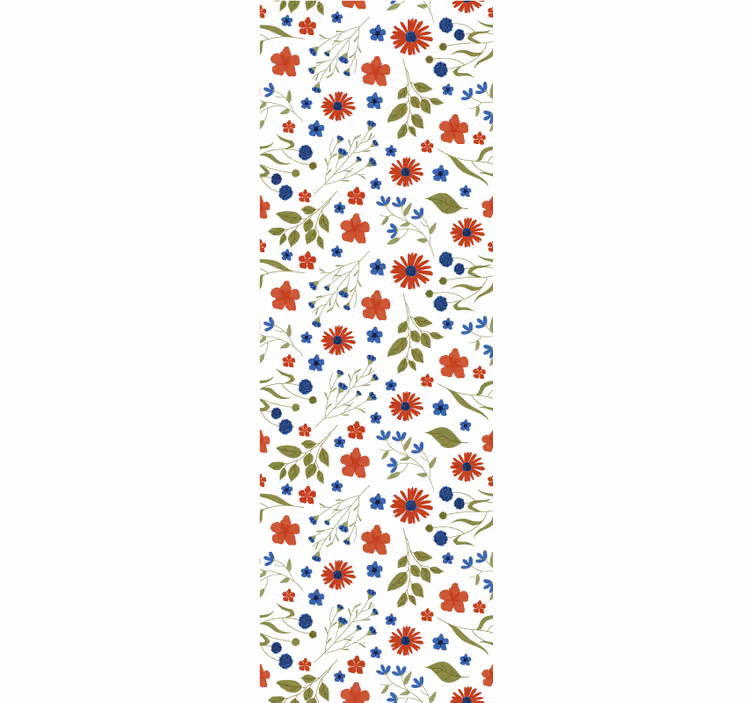 Blomstermotiv detalje blomster tapet - TenStickers