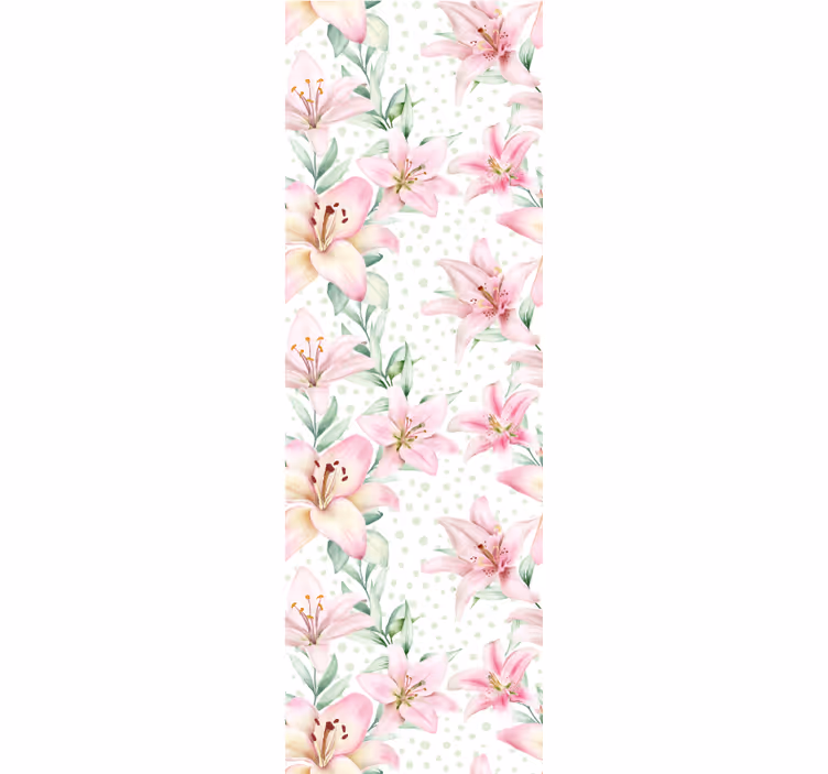 Blomstersymfoni blomster tapet - TenStickers