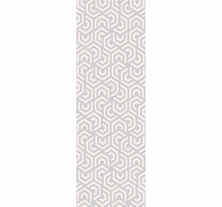 Labyrintisk mønster geometrisk tapet - TenStickers