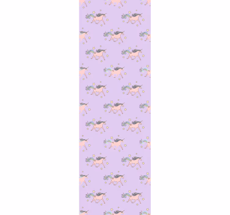 Unicorn fantasy vibes tapet med dyr - TenStickers