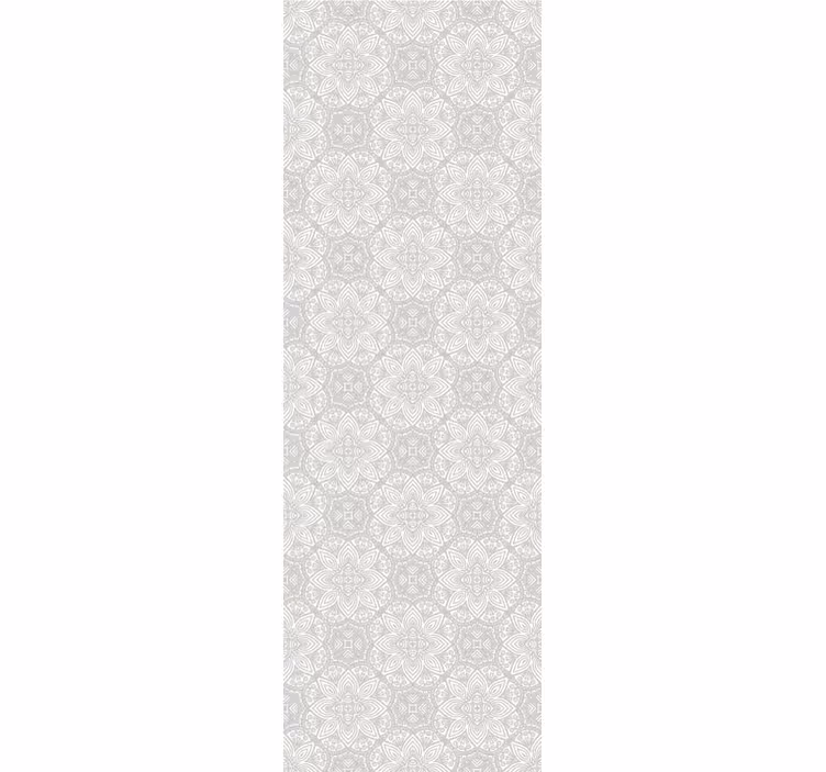 Indviklede blomster dekorativt tapet - TenStickers