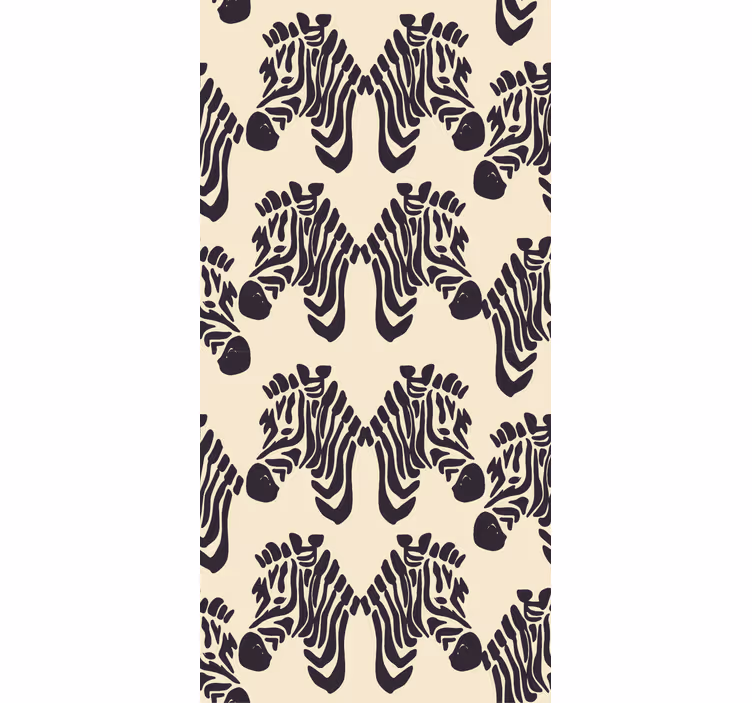 Zebra tapet med zebramønster design - TenStickers