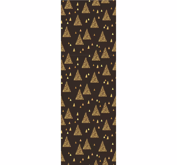 Gylden trekant motiv geometrisk tapet - TenStickers