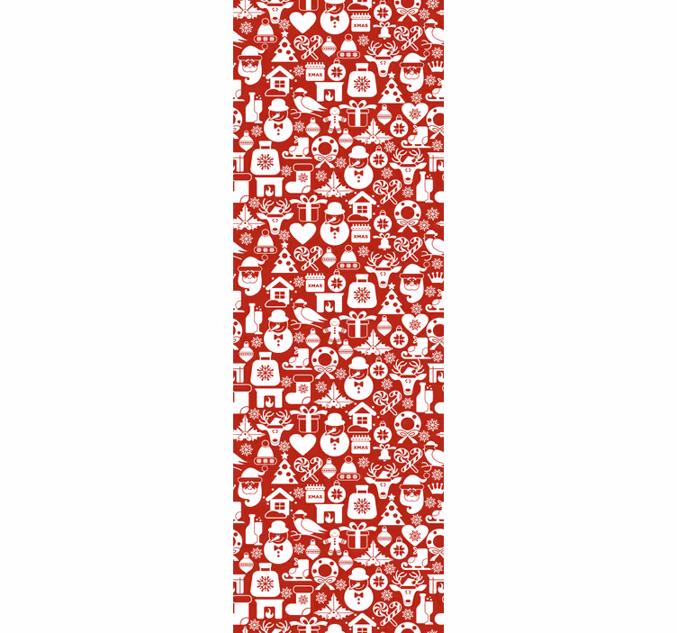 Festlige feriemønstre juletapet - TenStickers