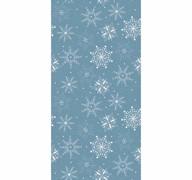 Snefnug motiv juletapet - TenStickers