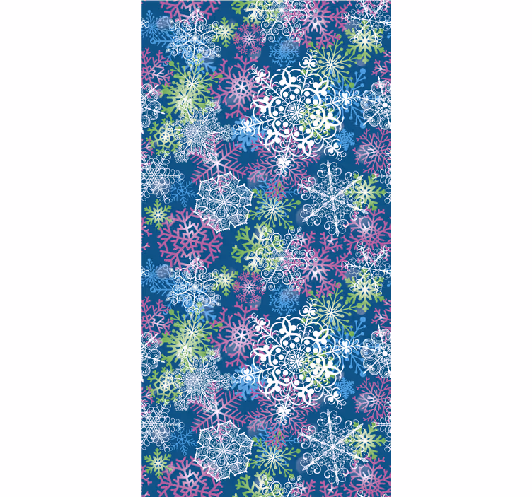 Snefnug ensemble juletapet - TenStickers