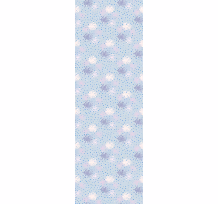 Prikket blomstermønster prikket tapet - TenStickers