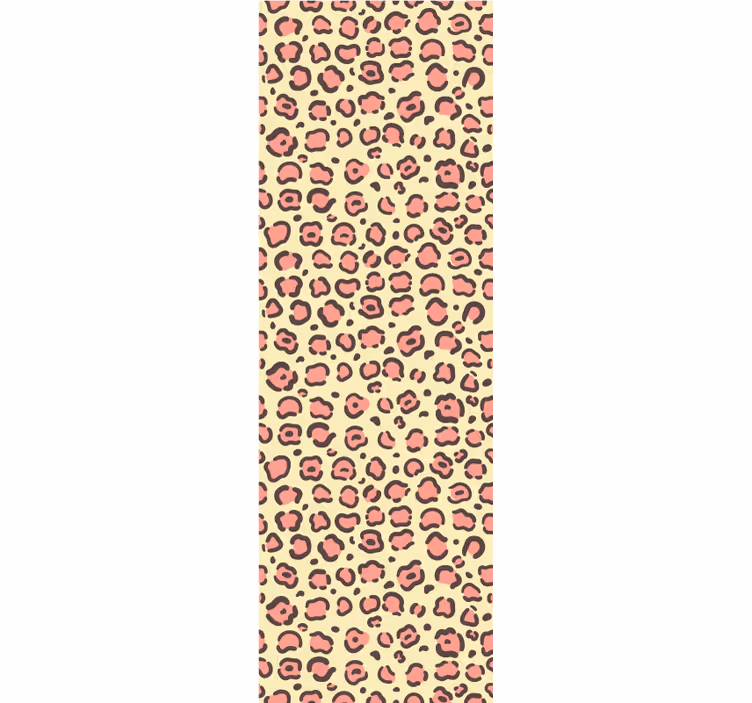 Leopardprint motiv flise tapet - TenStickers
