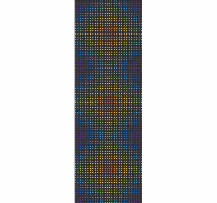 Geometrisk punktmatrix abstrakt tapet - TenStickers