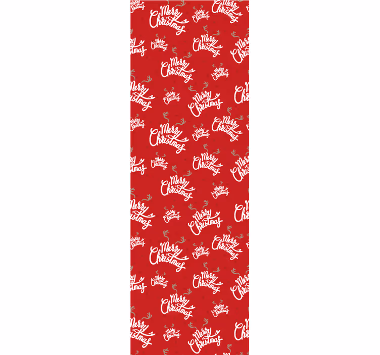 Festligt manuskriptmotiv juletapet - TenStickers