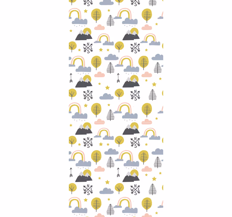 Legende naturscene tapet børneværelset - TenStickers
