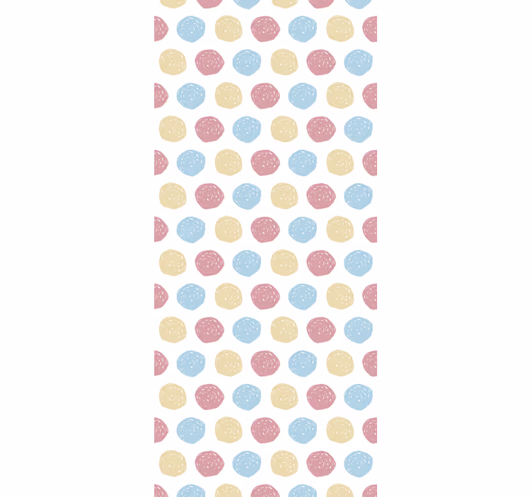 Polkaprikket motiv prikket tapet - TenStickers