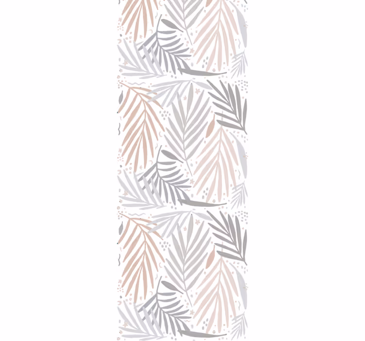 Gråt og beige arrangement tapet blade - TenStickers