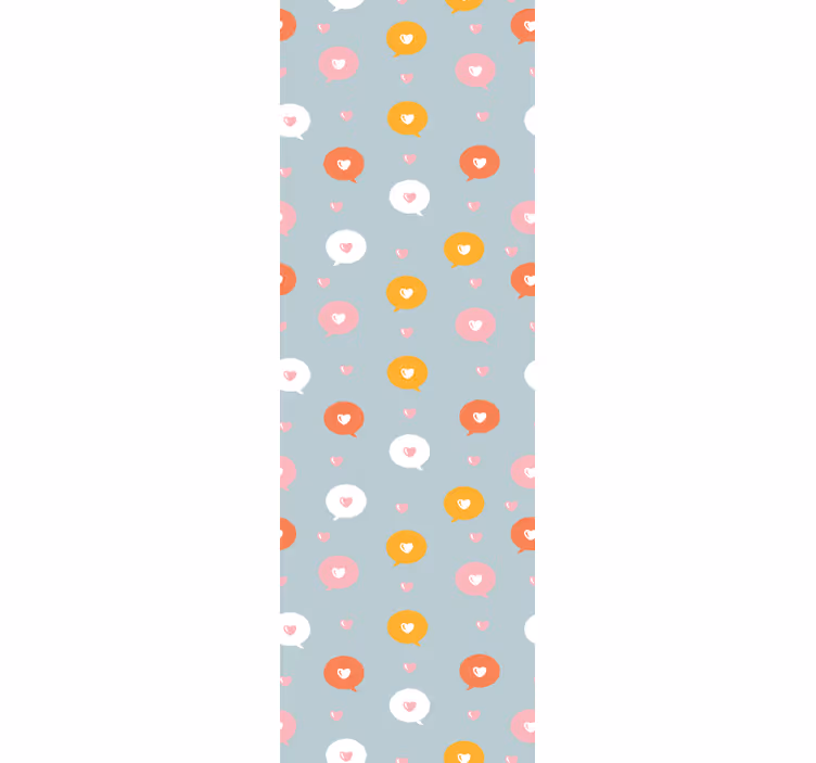 Blomsterpolka mønster prikket tapet - TenStickers