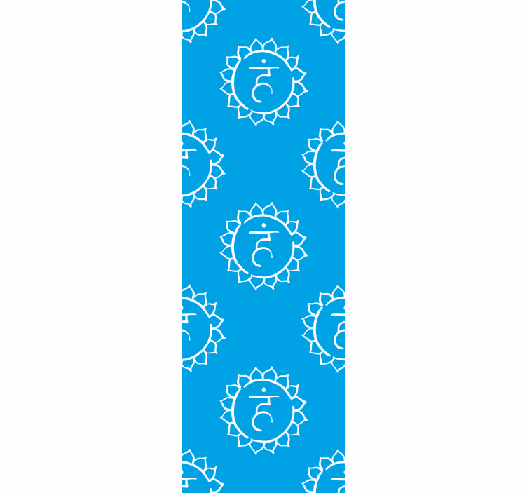 Hals chakra symbol abstrakt tapet - TenStickers