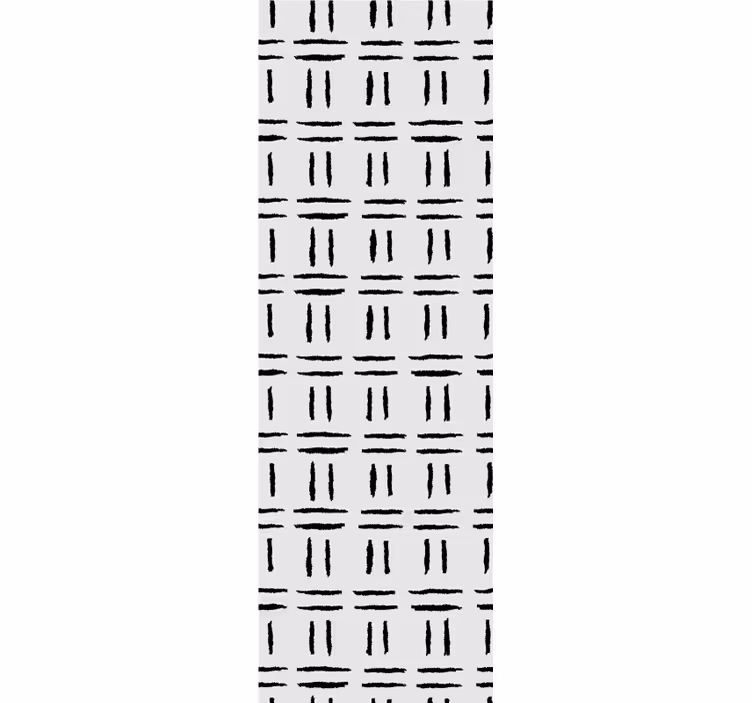 Geometrisk linjekonfiguration nordisk tapet - TenStickers