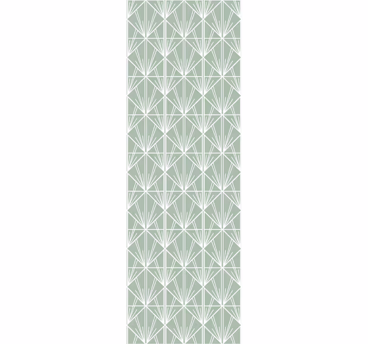 Art deco inspireret geometrisk tapet - TenStickers