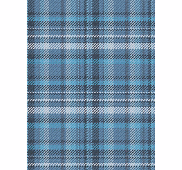 Plaid mønster design Horisontal tapet - TenStickers