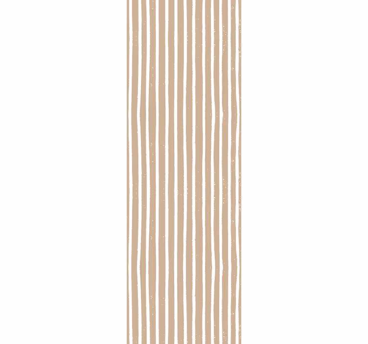 Nordisk beige og hvidt lodret tapet - TenStickers