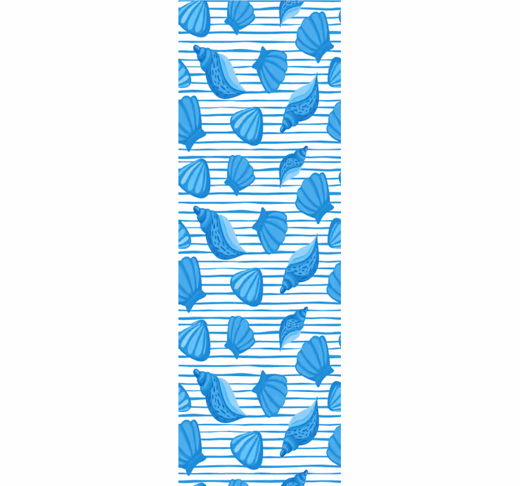 Muslingeskalsmønstre natur tapet - TenStickers