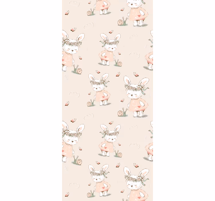 Mytisk kaninmotiv baby tapet - TenStickers