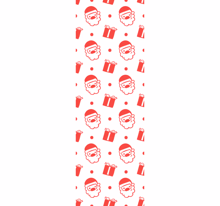 Julemandens festlige motiv juletapet - TenStickers