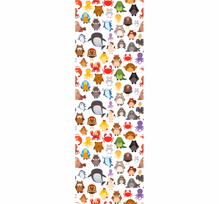 Sammensmeltning af dyrekarakterer tapet med dyr - TenStickers