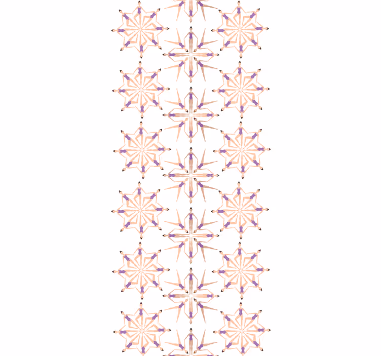 Geometrisk stjerneudbrud geometrisk tapet - TenStickers