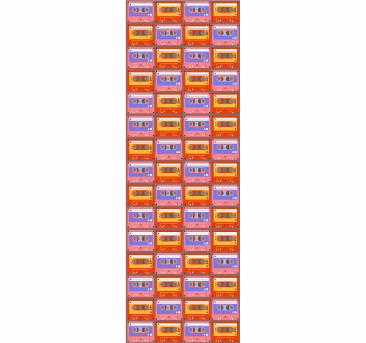 Retro tapet kassette array - TenStickers