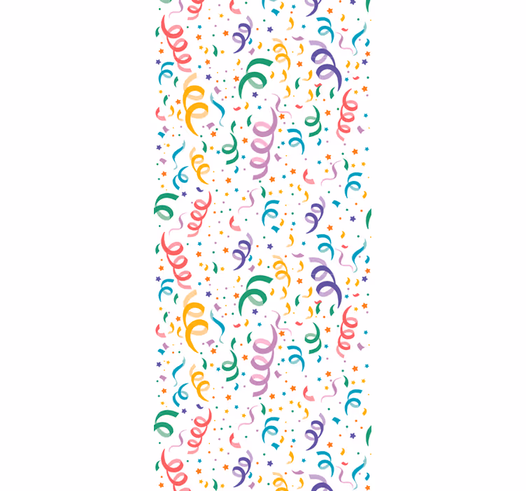 Festligt konfetti design baby tapet - TenStickers