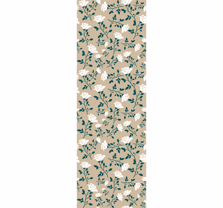Subtilt blomstringsmønster blomster tapet - TenStickers