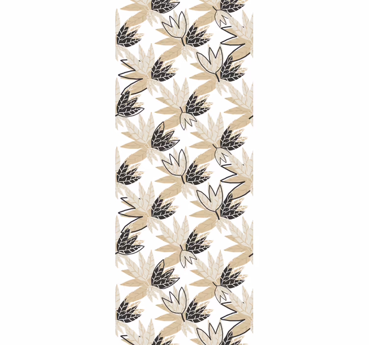 Grønt botanisk design tapet blade - TenStickers