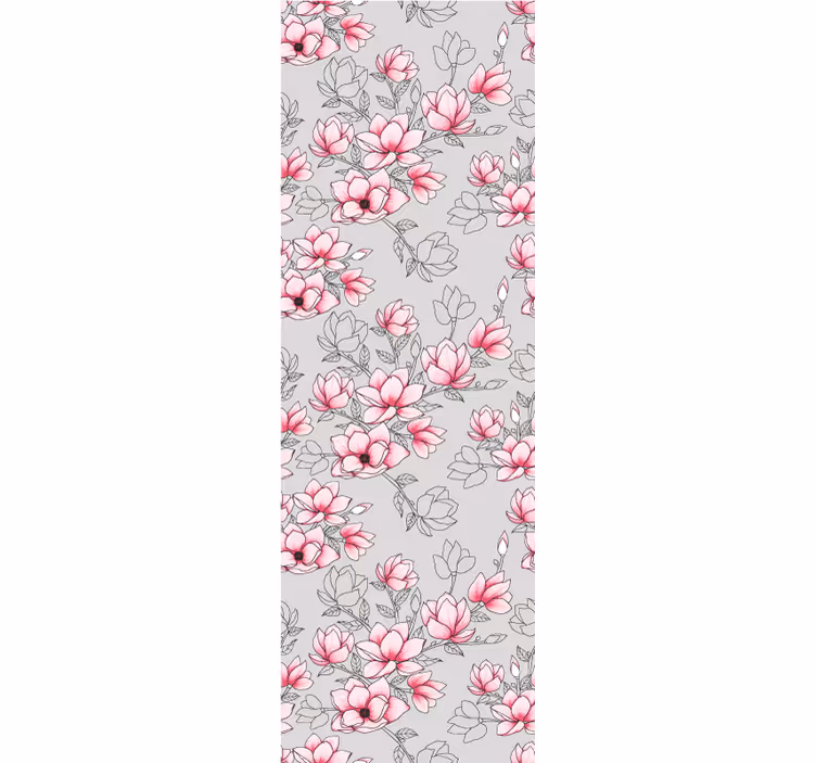 Magnolia blomsterdesign blomster tapet - TenStickers