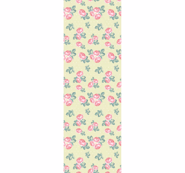 Klassisk blomsterdesign blomster tapet - TenStickers