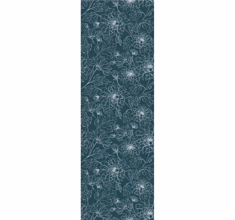 Blomstret tekstureret elegance blomster tapet - TenStickers