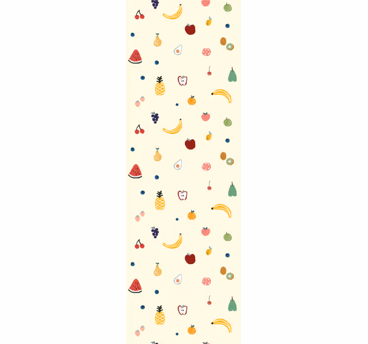 Frugtmønster design tapet køkken - TenStickers
