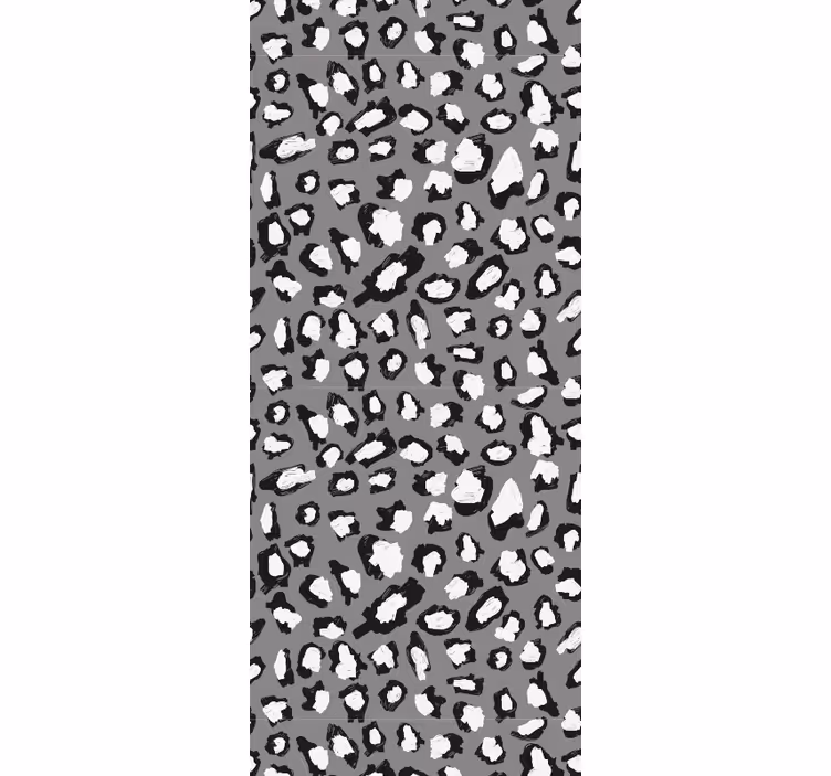 Teksturerede dyreprint leopard tapet - TenStickers