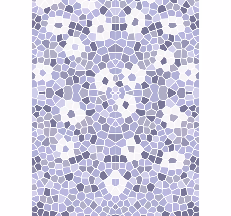 Mosaik blomstermønster flise tapet - TenStickers