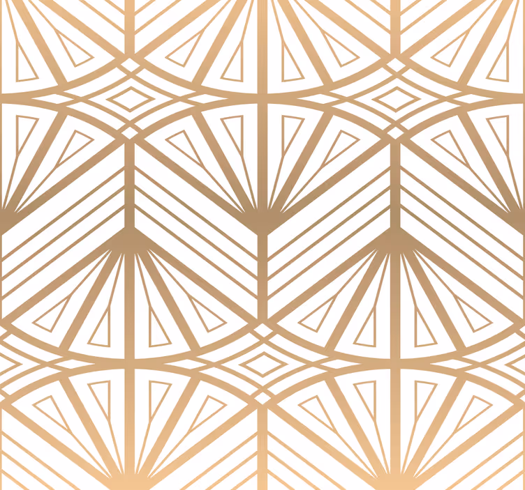 Guld gradient effekt kunst mønster tapet - TenStickers