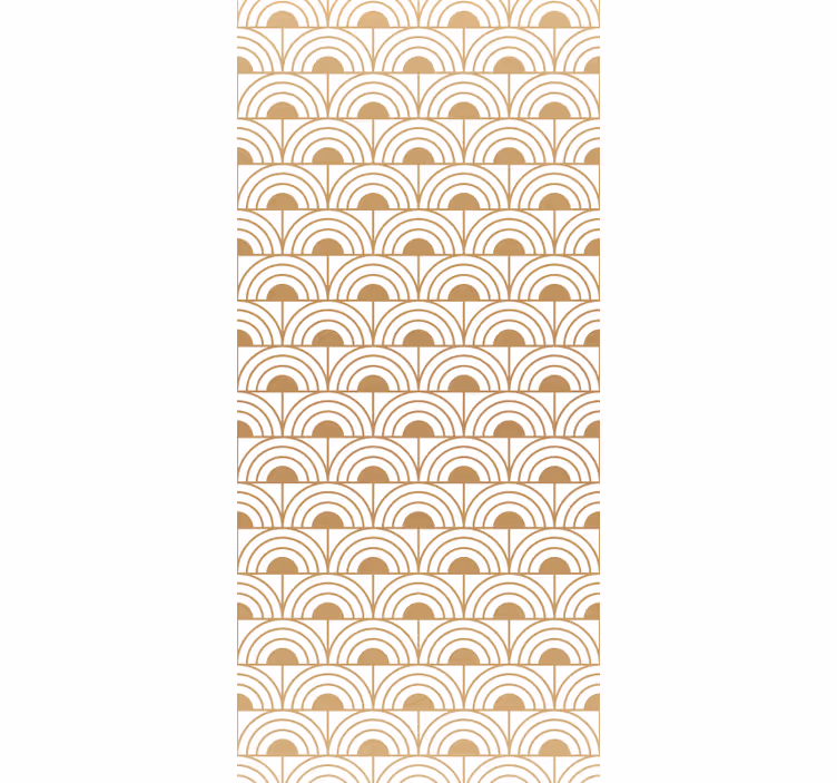 Guld gradient bue kunst indretning mønster tapet - TenStickers