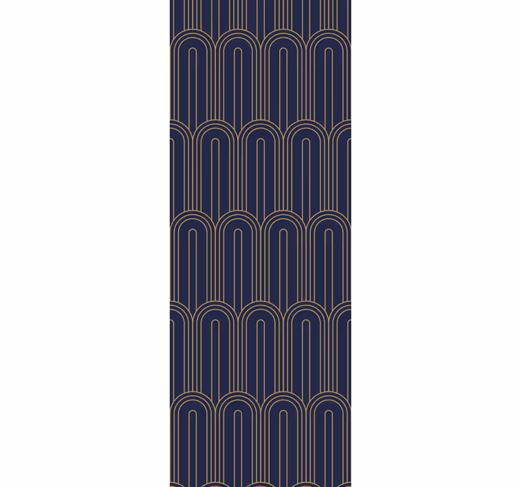 Art-deco lilla former abstrakt tapet - TenStickers