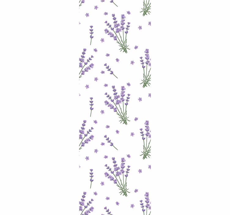 Lavendel blomsterhave blomster tapet - TenStickers