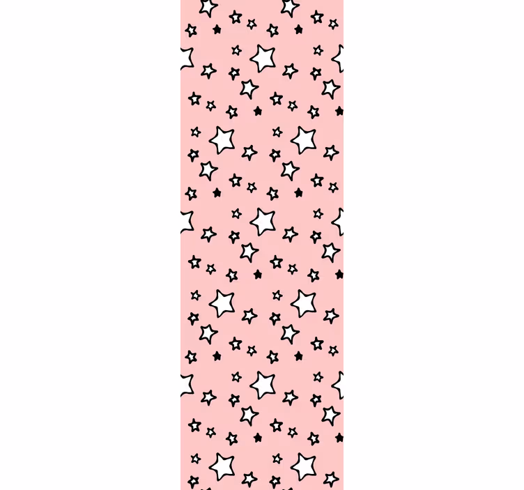 Baby tapet med pink stjerner design - TenStickers