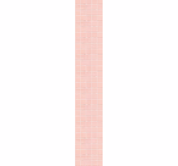 Simpelt blush pink fliser moderne tapet - TenStickers
