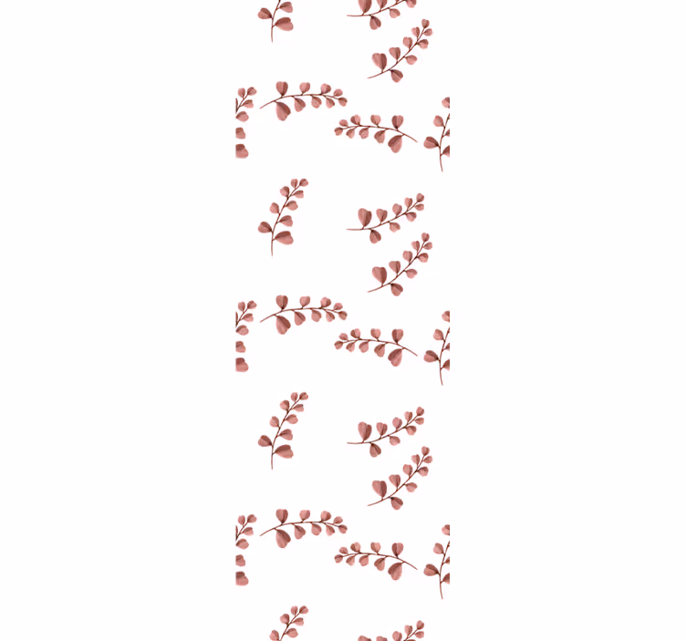 Eukalyptus akvarel effekt blomster tapet - TenStickers