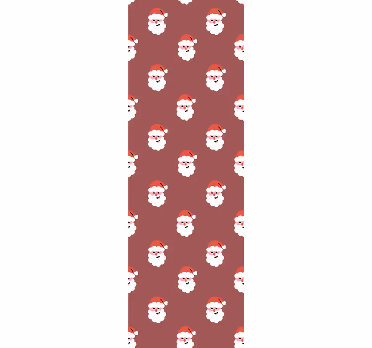 Julemandens mønster juletapet - TenStickers