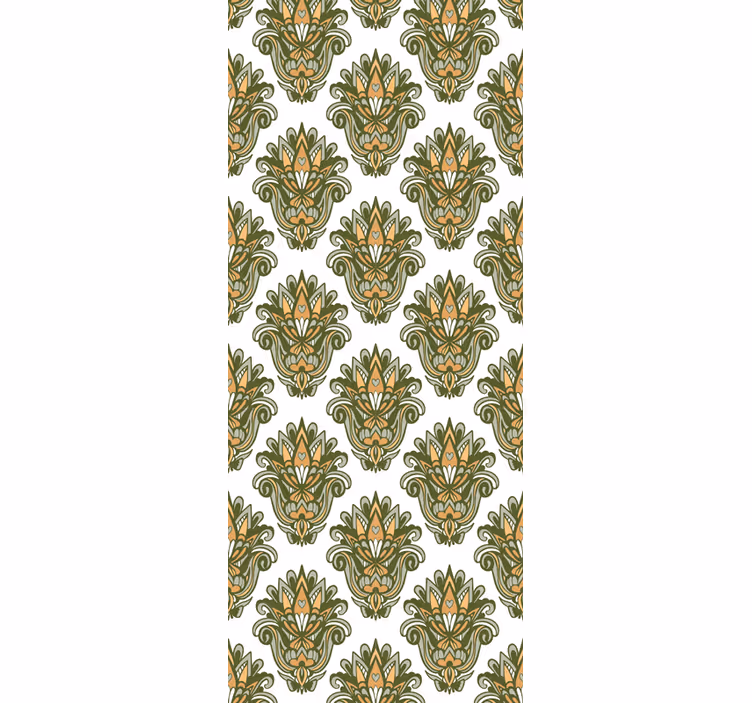 Elegant blomsterstruktur blomstret tapet - TenStickers