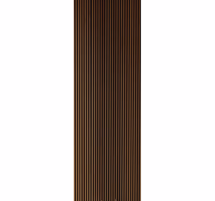 Træ stil teak lodret design træ tapet - TenStickers